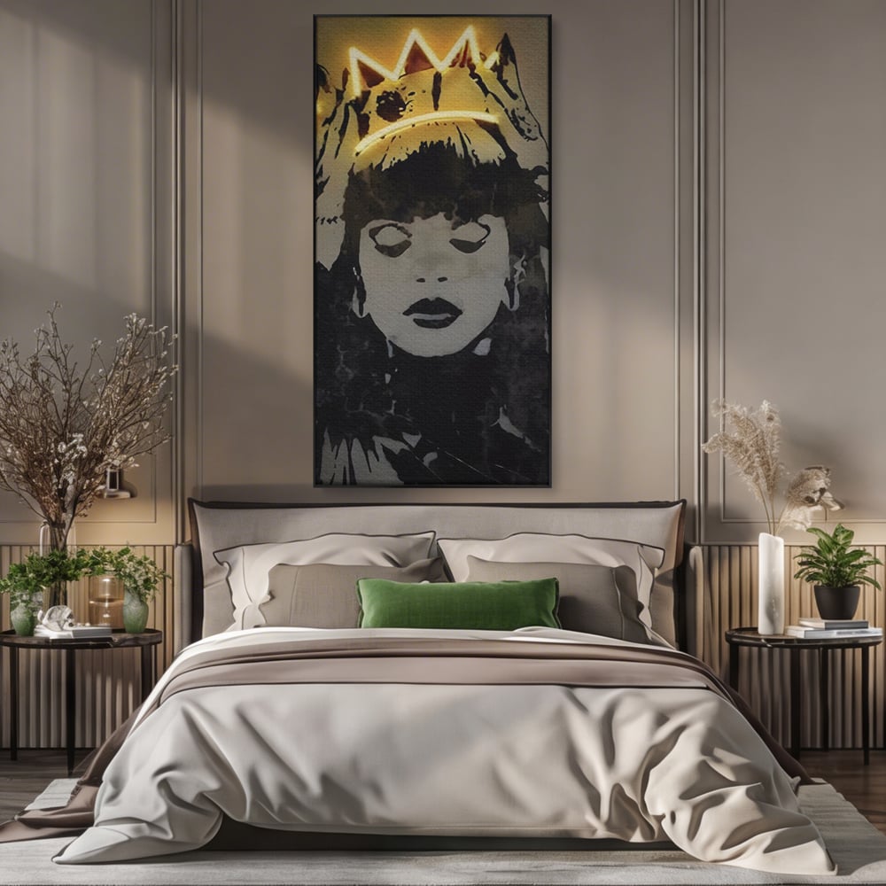 Tablou Canvas Premium LuxCanva® C1022, R&B Music Queen Rihanna , Culori, Queen Rihanna, Artist, Muzica, Dormitor, Living, Relaxare, Culori Vibrante