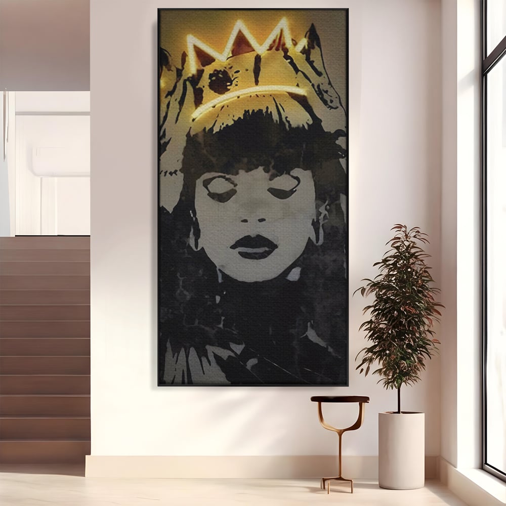 Tablou Canvas Premium LuxCanva® C1022, R&B Music Queen Rihanna , Culori, Queen Rihanna, Artist, Muzica, Dormitor, Living, Relaxare, Culori Vibrante