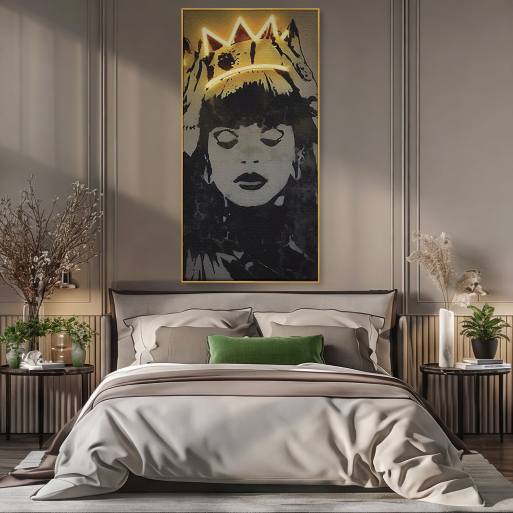 Tablou Canvas Premium LuxCanva® C1022, R&B Music Queen Rihanna , Culori, Queen Rihanna, Artist, Muzica, Dormitor, Living, Relaxare, Culori Vibrante