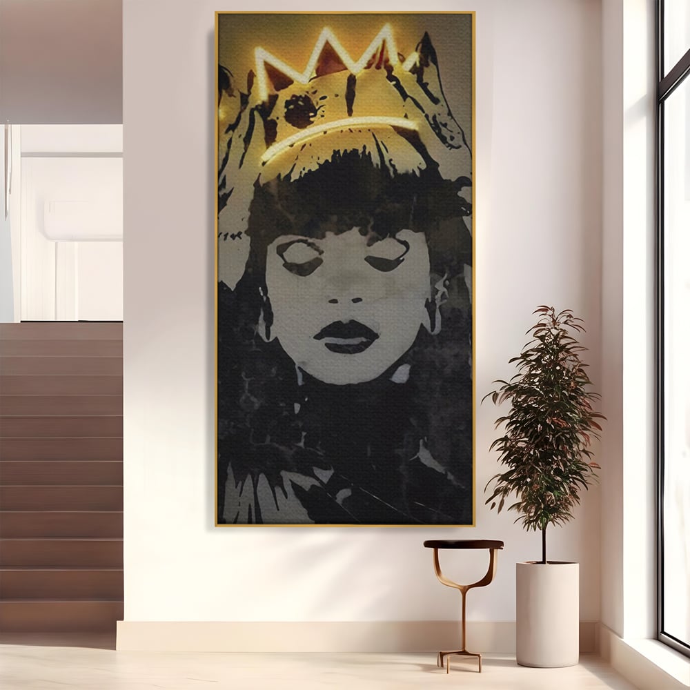 Tablou Canvas Premium LuxCanva® C1022, R&B Music Queen Rihanna , Culori, Queen Rihanna, Artist, Muzica, Dormitor, Living, Relaxare, Culori Vibrante