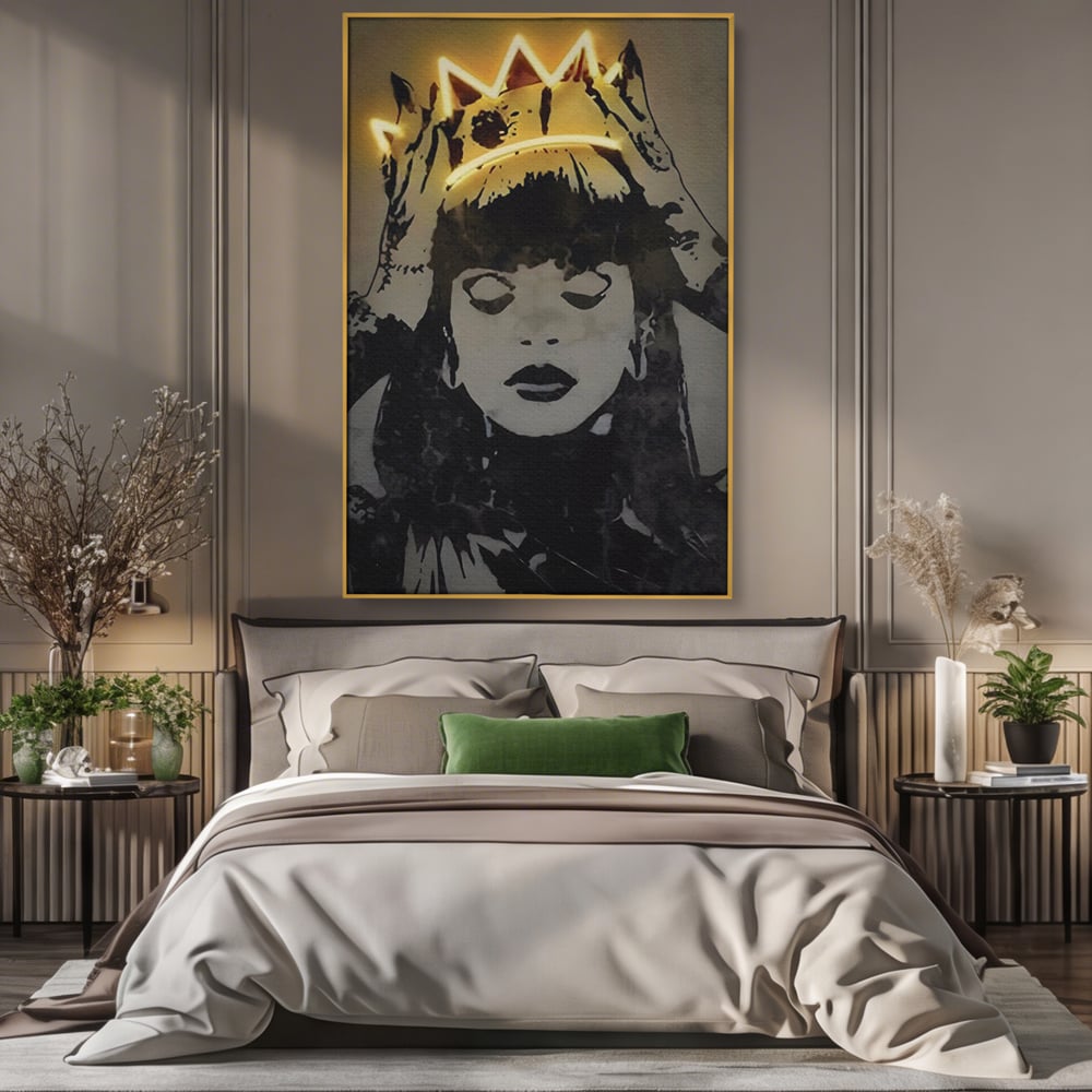 Tablou Canvas Premium LuxCanva® C1022, R&B Music Queen Rihanna , Culori, Queen Rihanna, Artist, Muzica, Dormitor, Living, Relaxare, Culori Vibrante