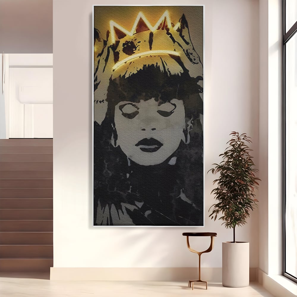 Tablou Canvas Premium LuxCanva® C1022, R&B Music Queen Rihanna , Culori, Queen Rihanna, Artist, Muzica, Dormitor, Living, Relaxare, Culori Vibrante