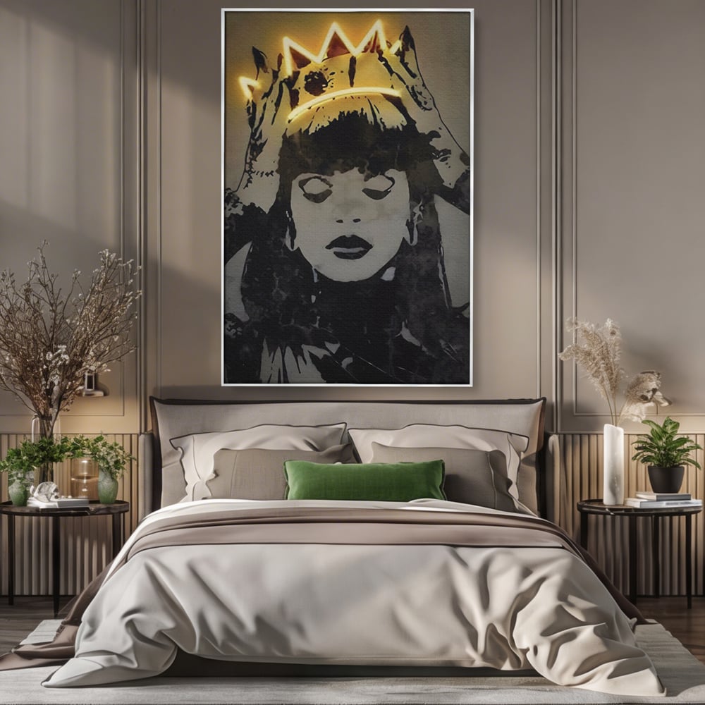 Tablou Canvas Premium LuxCanva® C1022, R&B Music Queen Rihanna , Culori, Queen Rihanna, Artist, Muzica, Dormitor, Living, Relaxare, Culori Vibrante