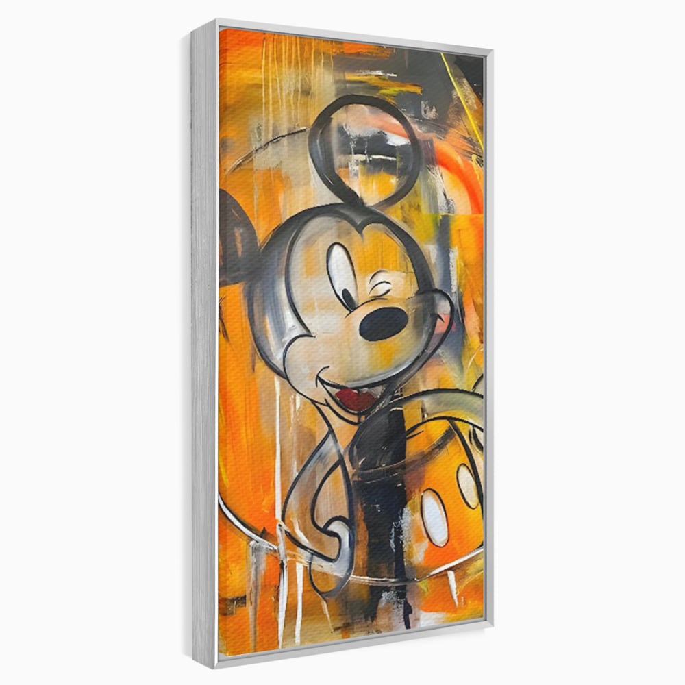 Tablou Canvas Premium, LuxCanva® C1024, Mickey Mouse Fericit, Culori, Mickey Mouse, Personaj Disney, Dormitor, Camera Copilului, Relaxare, Culori Vibrante
