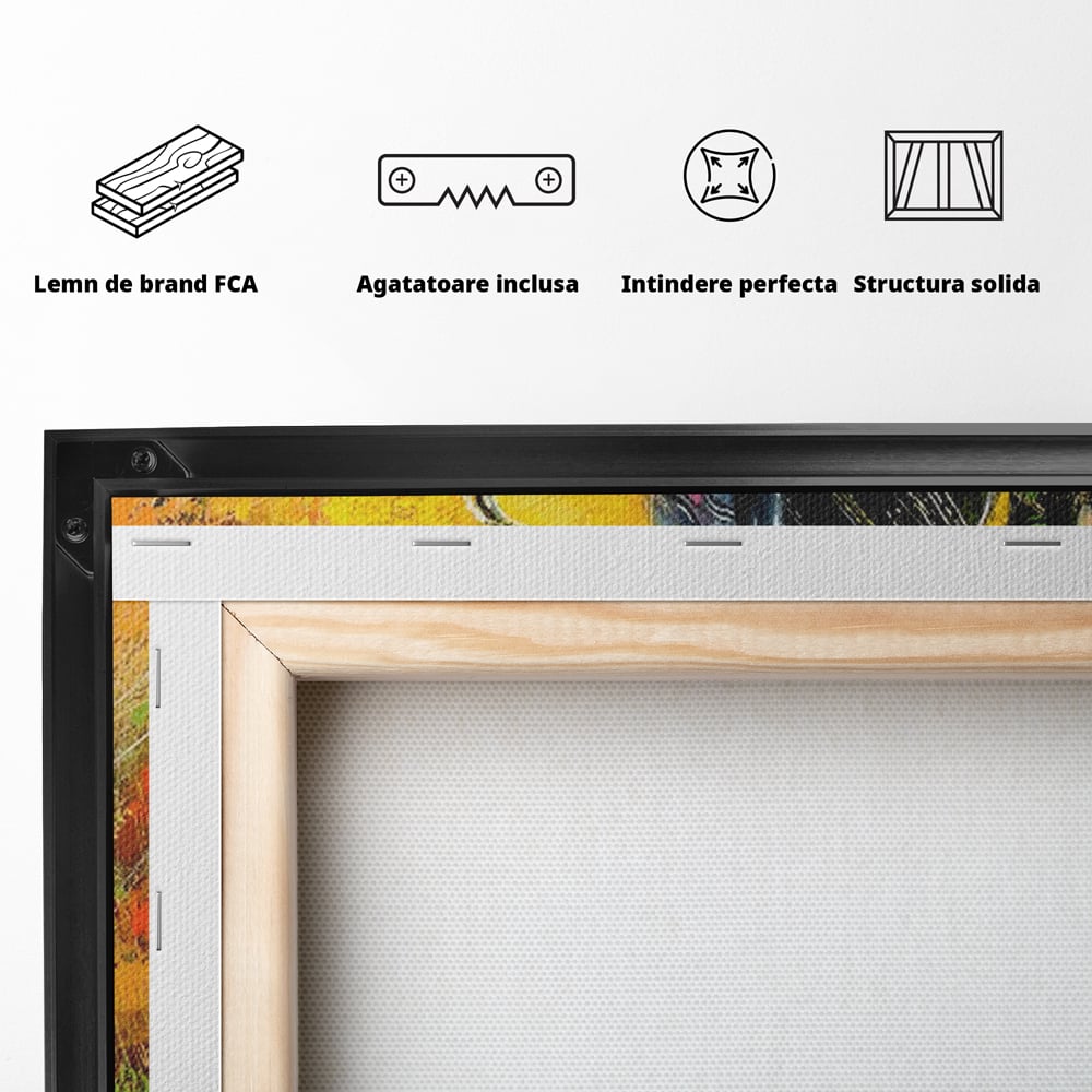 Tablou Canvas Premium LuxCanva® C1025, Muzician Stradal , Culori, Muzician, Saxofon, Dormitor, Camera Copilului, Relaxare, Culori Vibrante