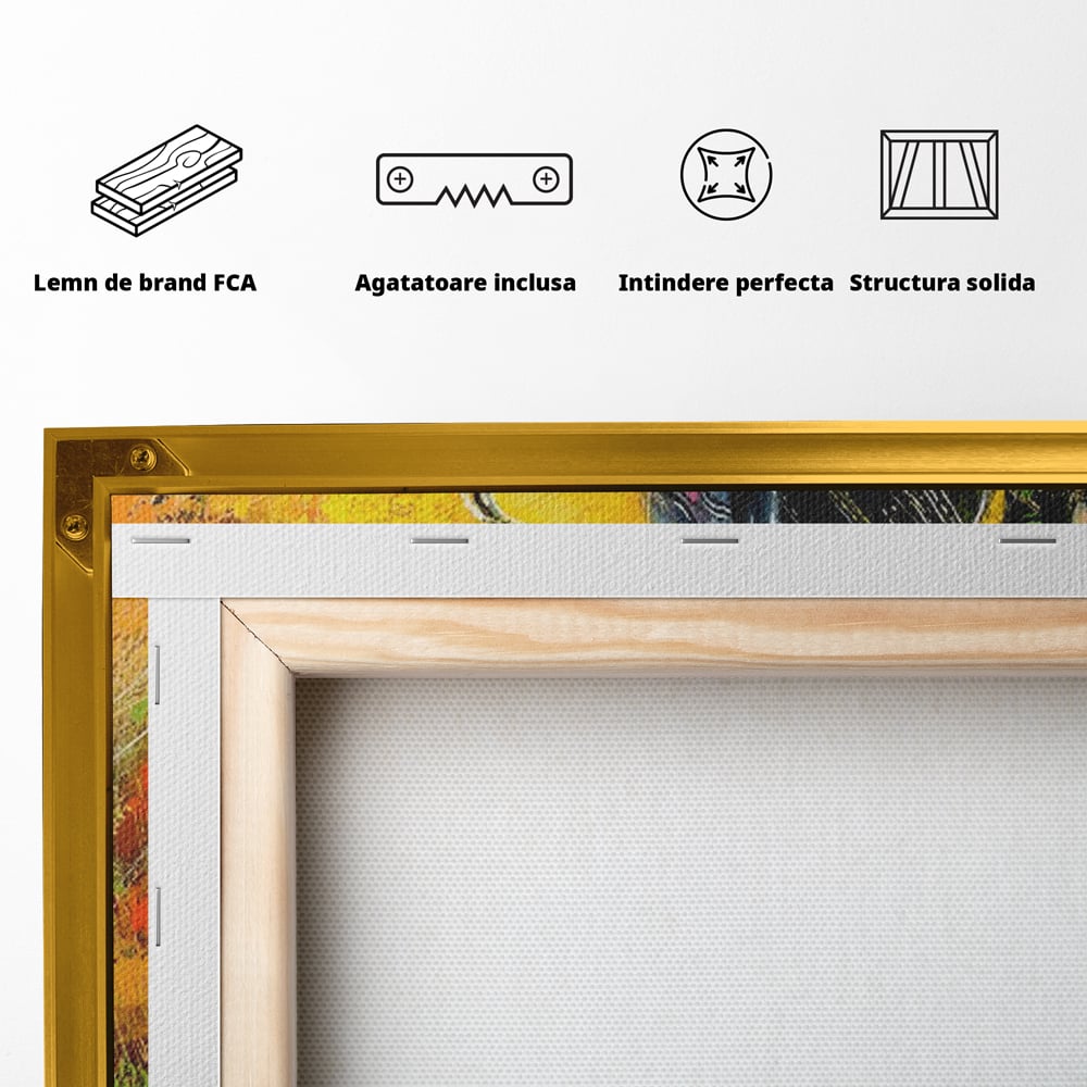 Tablou Canvas Premium LuxCanva® C1025, Muzician Stradal , Culori, Muzician, Saxofon, Dormitor, Camera Copilului, Relaxare, Culori Vibrante