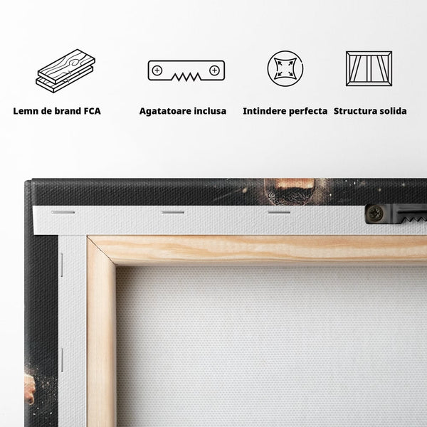 Tablou Canvas Premium LuxCanva® C1027, Cristiano Ronaldo ,  Culori, Cristiano, Fotbalist, Game Room, Camera Copilului, Relaxare, Culori Vibrante