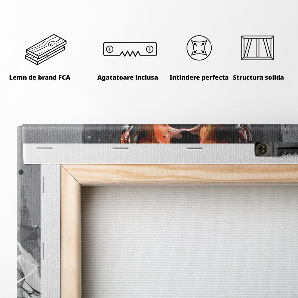 Tablou Canvas Premium LuxCanva® C1028, Cristiano Ronaldo ,  Culori, Cristiano, Fotbalist, Juventus Torino, Game Room, Camera Copilului, Relaxare, Culori Vibrante