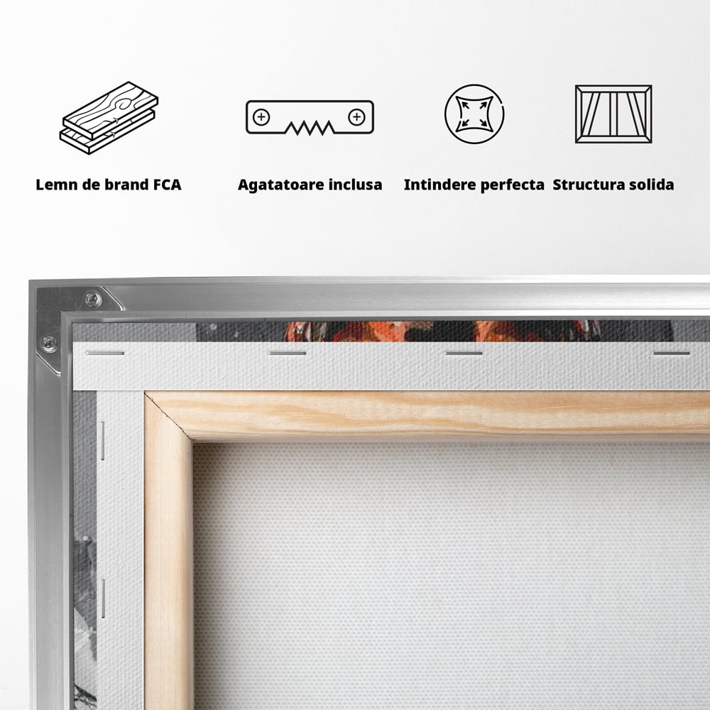 Tablou Canvas Premium LuxCanva® C1028, Cristiano Ronaldo ,  Culori, Cristiano, Fotbalist, Juventus Torino, Game Room, Camera Copilului, Relaxare, Culori Vibrante