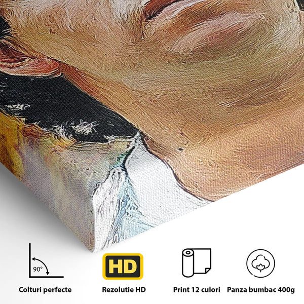 Tablou Canvas Premium LuxCanva® C1030, Diego Armando Maradona , Culori, Maradona, Fotbalist, Argentina, Game Room, Camera Copilului, Relaxare, Culori Vibrante