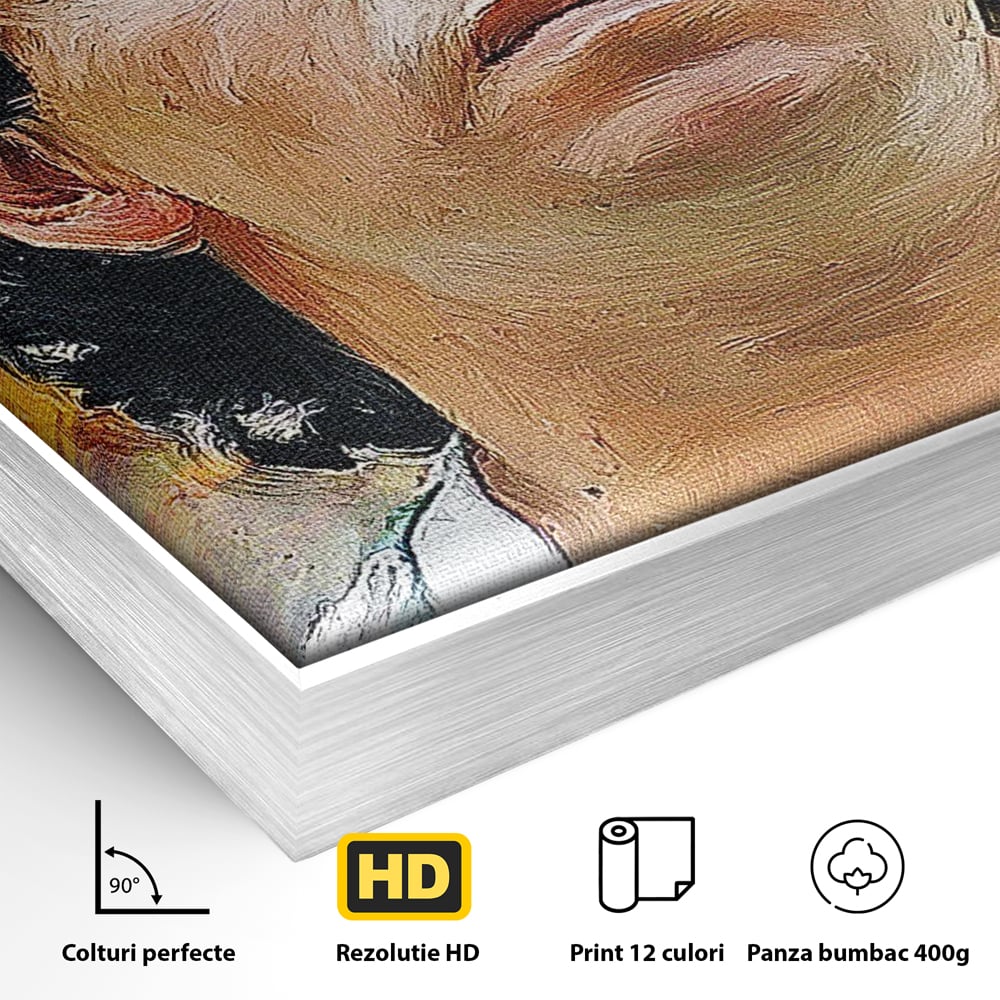 Tablou Canvas Premium LuxCanva® C1030, Diego Armando Maradona , Culori, Maradona, Fotbalist, Argentina, Game Room, Camera Copilului, Relaxare, Culori Vibrante