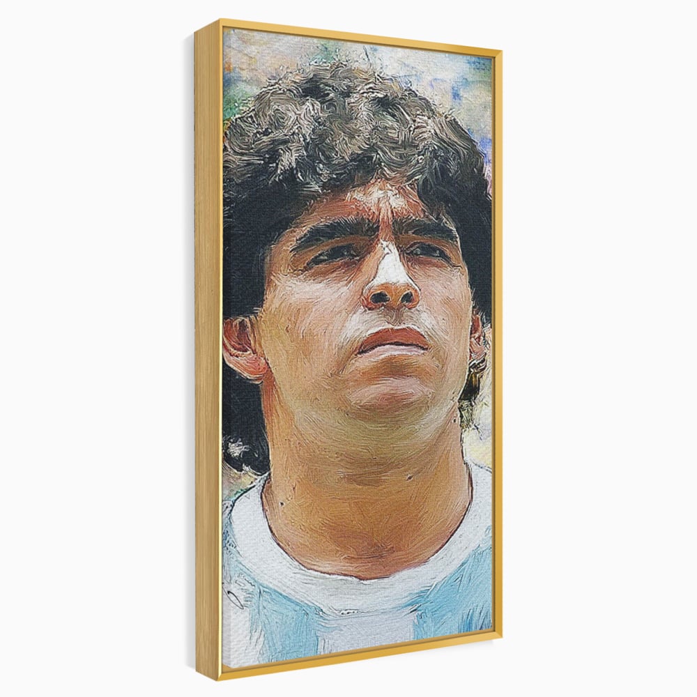 Tablou Canvas Premium LuxCanva® C1030, Diego Armando Maradona , Culori, Maradona, Fotbalist, Argentina, Game Room, Camera Copilului, Relaxare, Culori Vibrante