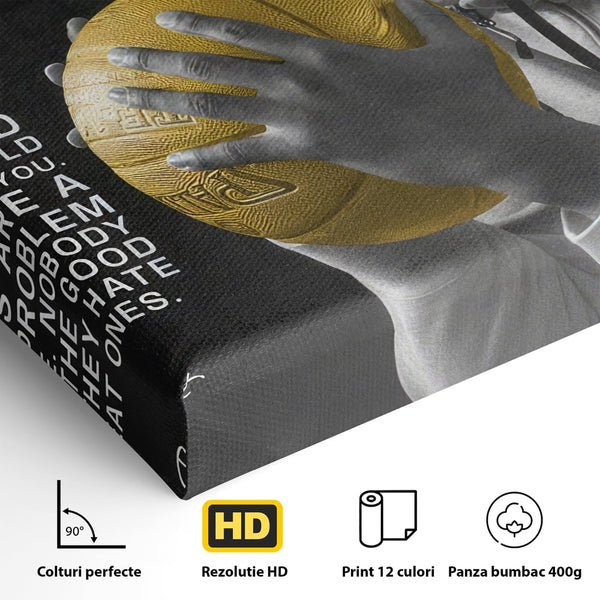 Tablou Canvas Premium LuxCanva® C1032, Kobe "Mamba" Bryant , Kobe, Mentality, Camera Copilului, Game Room, Bar, Relaxare, Culori Vibrante