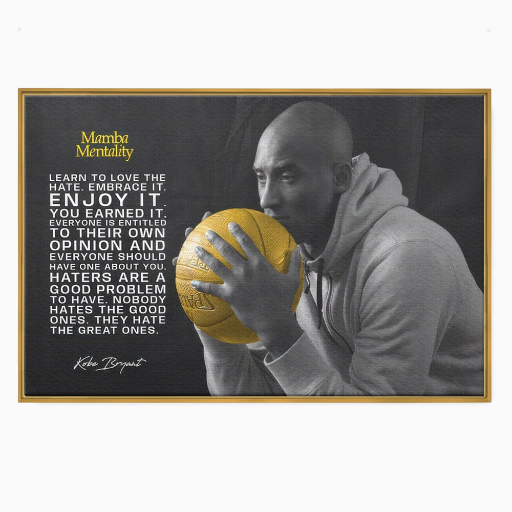 Tablou Canvas Premium LuxCanva® C1032, Kobe "Mamba" Bryant , Kobe, Mentality, Camera Copilului, Game Room, Bar, Relaxare, Culori Vibrante
