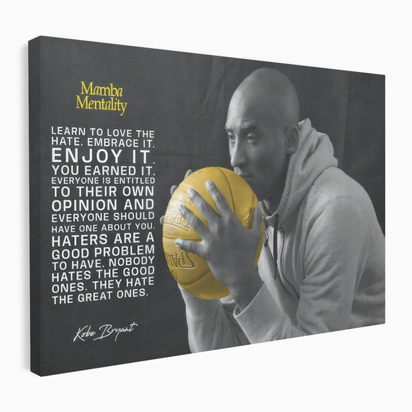 Tablou Canvas Premium LuxCanva® C1032, Kobe "Mamba" Bryant , Kobe, Mentality, Camera Copilului, Game Room, Bar, Relaxare, Culori Vibrante