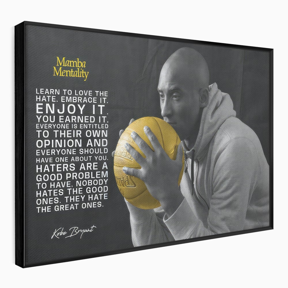 Tablou Canvas Premium LuxCanva® C1032, Kobe "Mamba" Bryant , Kobe, Mentality, Camera Copilului, Game Room, Bar, Relaxare, Culori Vibrante