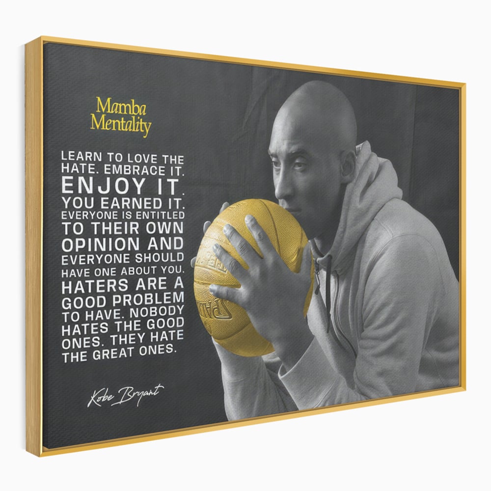 Tablou Canvas Premium LuxCanva® C1032, Kobe "Mamba" Bryant , Kobe, Mentality, Camera Copilului, Game Room, Bar, Relaxare, Culori Vibrante