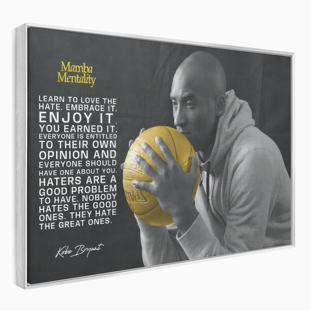 Tablou Canvas Premium LuxCanva® C1032, Kobe "Mamba" Bryant , Kobe, Mentality, Camera Copilului, Game Room, Bar, Relaxare, Culori Vibrante