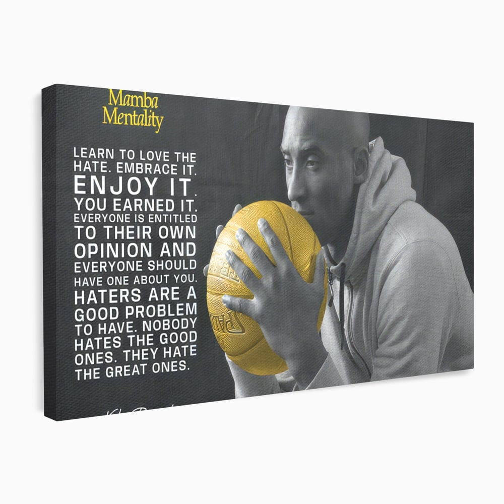 Tablou Canvas Premium LuxCanva® C1032, Kobe "Mamba" Bryant , Kobe, Mentality, Camera Copilului, Game Room, Bar, Relaxare, Culori Vibrante