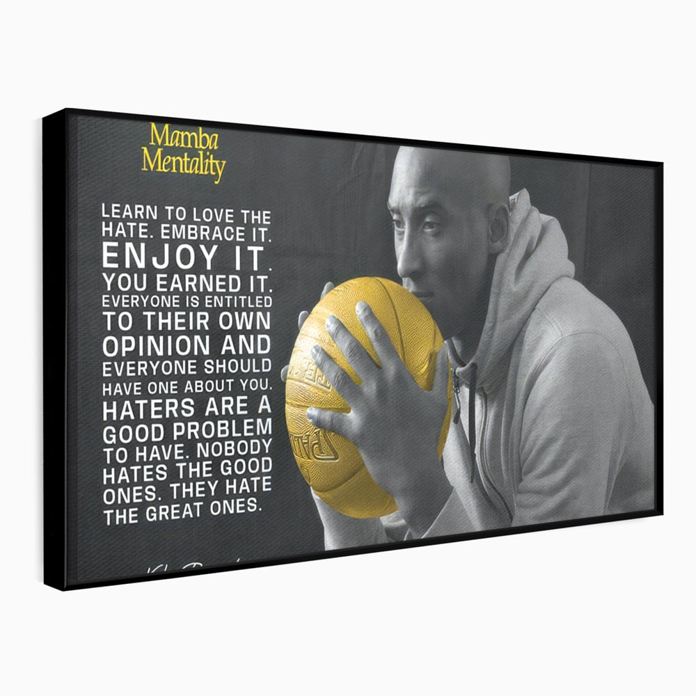 Tablou Canvas Premium LuxCanva® C1032, Kobe "Mamba" Bryant , Kobe, Mentality, Camera Copilului, Game Room, Bar, Relaxare, Culori Vibrante