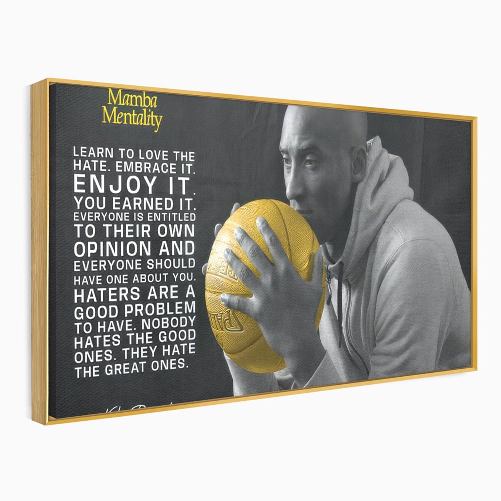 Tablou Canvas Premium LuxCanva® C1032, Kobe "Mamba" Bryant , Kobe, Mentality, Camera Copilului, Game Room, Bar, Relaxare, Culori Vibrante