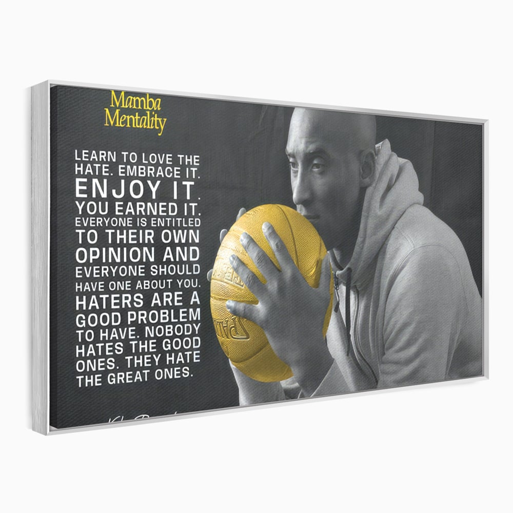 Tablou Canvas Premium LuxCanva® C1032, Kobe "Mamba" Bryant , Kobe, Mentality, Camera Copilului, Game Room, Bar, Relaxare, Culori Vibrante