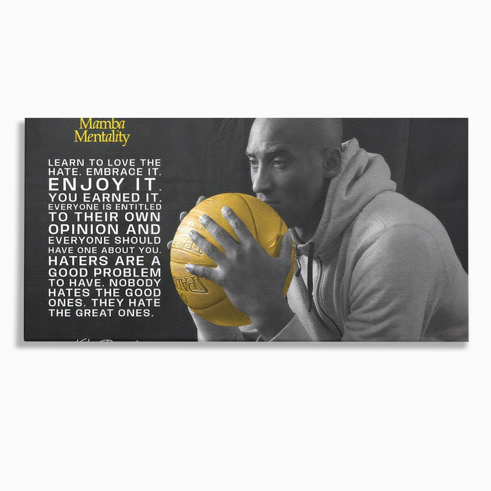 Tablou Canvas Premium LuxCanva® C1032, Kobe "Mamba" Bryant , Kobe, Mentality, Camera Copilului, Game Room, Bar, Relaxare, Culori Vibrante