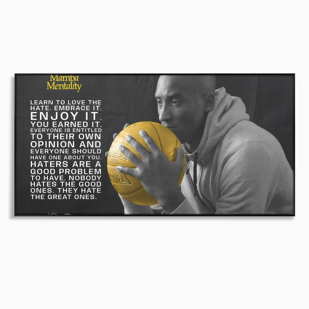 Tablou Canvas Premium LuxCanva® C1032, Kobe "Mamba" Bryant , Kobe, Mentality, Camera Copilului, Game Room, Bar, Relaxare, Culori Vibrante