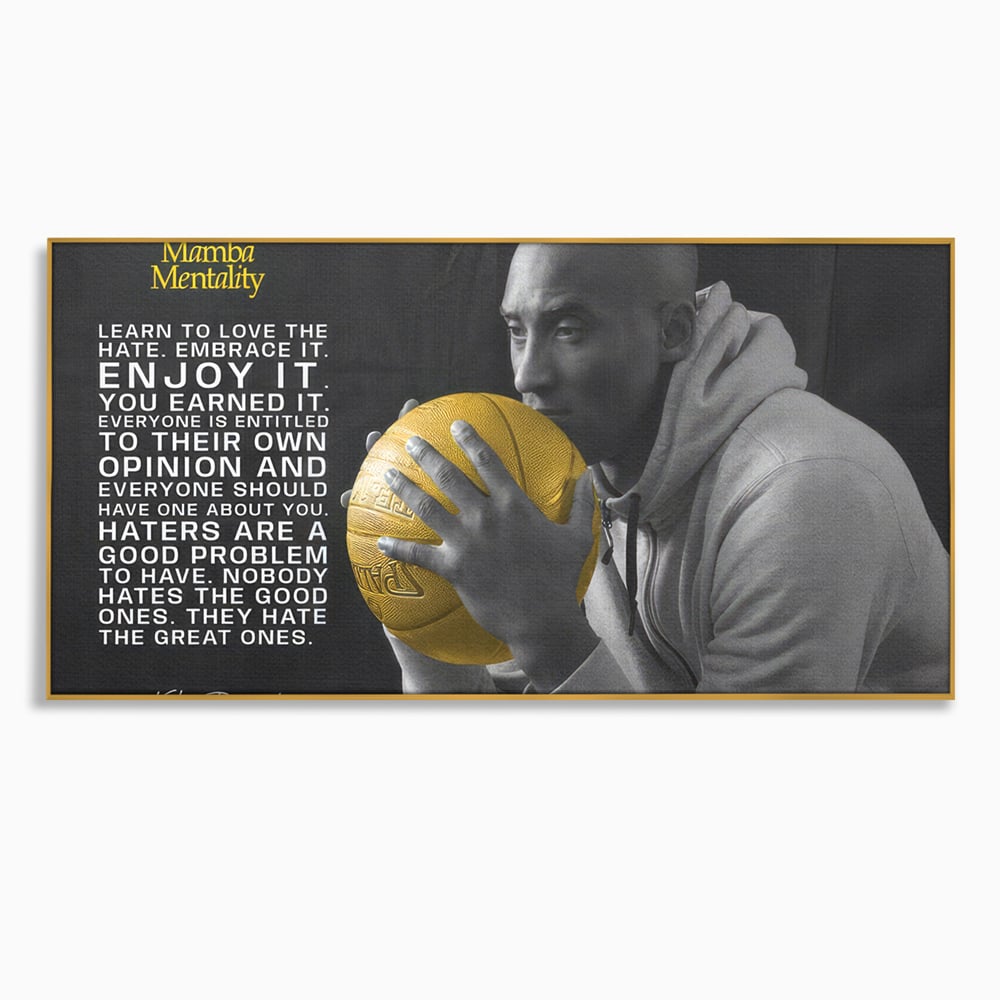 Tablou Canvas Premium LuxCanva® C1032, Kobe "Mamba" Bryant , Kobe, Mentality, Camera Copilului, Game Room, Bar, Relaxare, Culori Vibrante