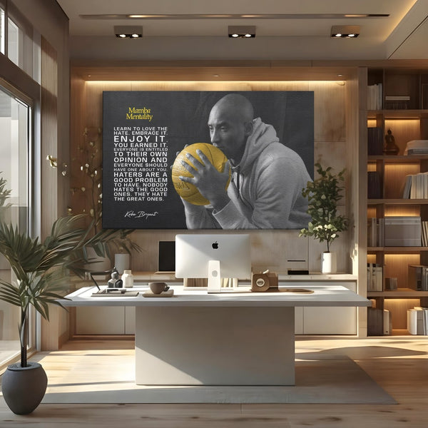 Tablou Canvas Premium LuxCanva® C1032, Kobe "Mamba" Bryant , Kobe, Mentality, Camera Copilului, Game Room, Bar, Relaxare, Culori Vibrante