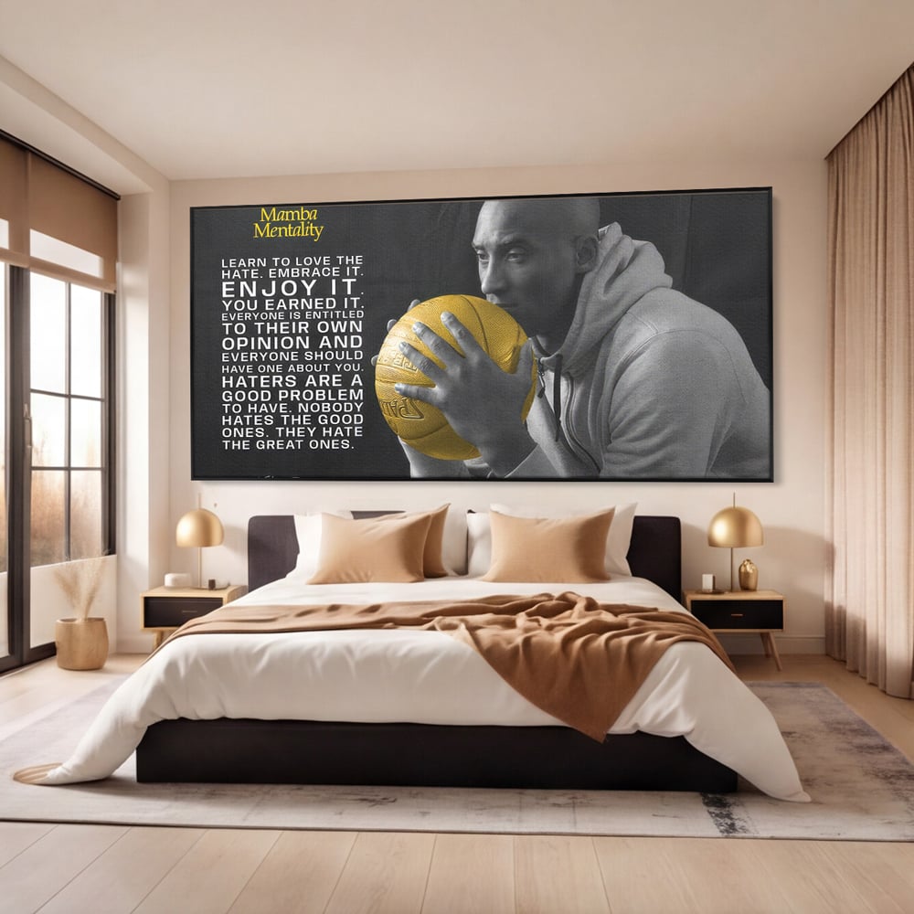 Tablou Canvas Premium LuxCanva® C1032, Kobe "Mamba" Bryant , Kobe, Mentality, Camera Copilului, Game Room, Bar, Relaxare, Culori Vibrante
