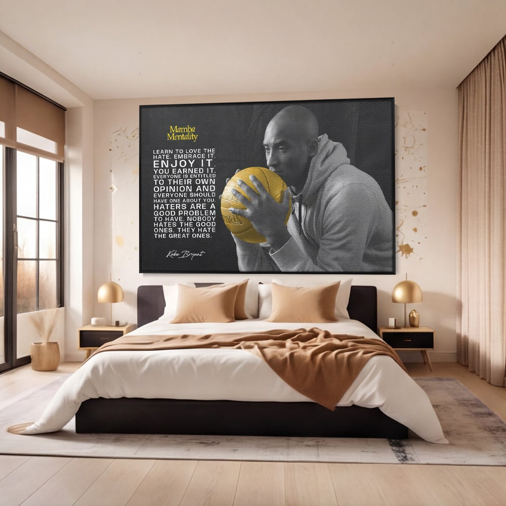 Tablou Canvas Premium LuxCanva® C1032, Kobe "Mamba" Bryant , Kobe, Mentality, Camera Copilului, Game Room, Bar, Relaxare, Culori Vibrante