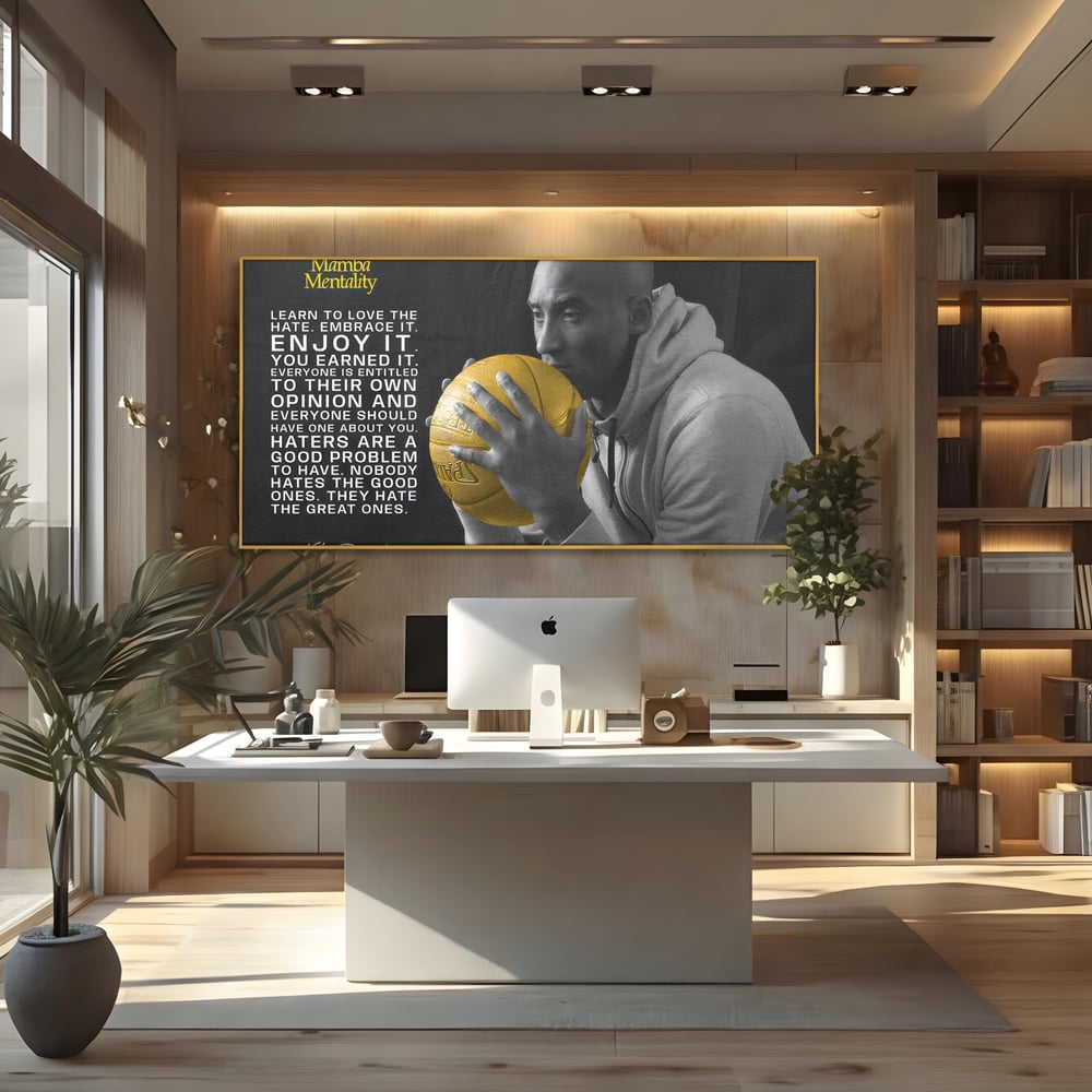 Tablou Canvas Premium LuxCanva® C1032, Kobe "Mamba" Bryant , Kobe, Mentality, Camera Copilului, Game Room, Bar, Relaxare, Culori Vibrante
