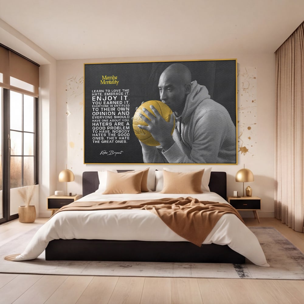 Tablou Canvas Premium LuxCanva® C1032, Kobe "Mamba" Bryant , Kobe, Mentality, Camera Copilului, Game Room, Bar, Relaxare, Culori Vibrante