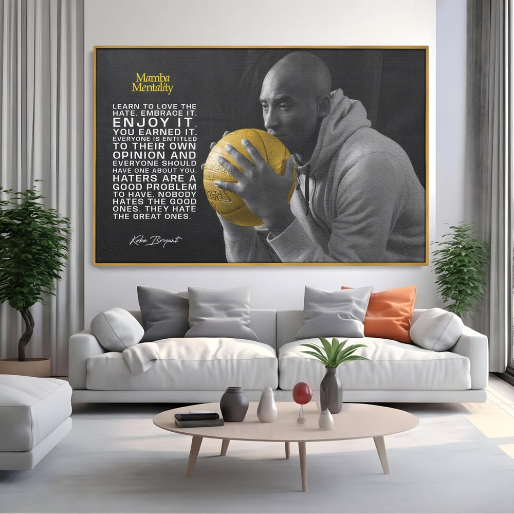 Tablou Canvas Premium LuxCanva® C1032, Kobe "Mamba" Bryant , Kobe, Mentality, Camera Copilului, Game Room, Bar, Relaxare, Culori Vibrante