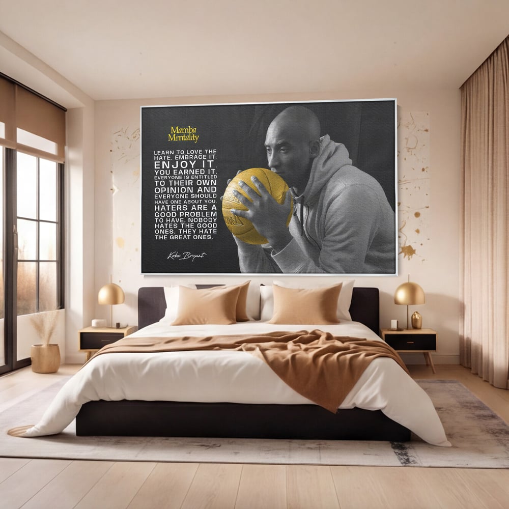 Tablou Canvas Premium LuxCanva® C1032, Kobe "Mamba" Bryant , Kobe, Mentality, Camera Copilului, Game Room, Bar, Relaxare, Culori Vibrante