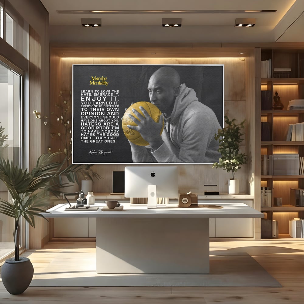 Tablou Canvas Premium LuxCanva® C1032, Kobe "Mamba" Bryant , Kobe, Mentality, Camera Copilului, Game Room, Bar, Relaxare, Culori Vibrante