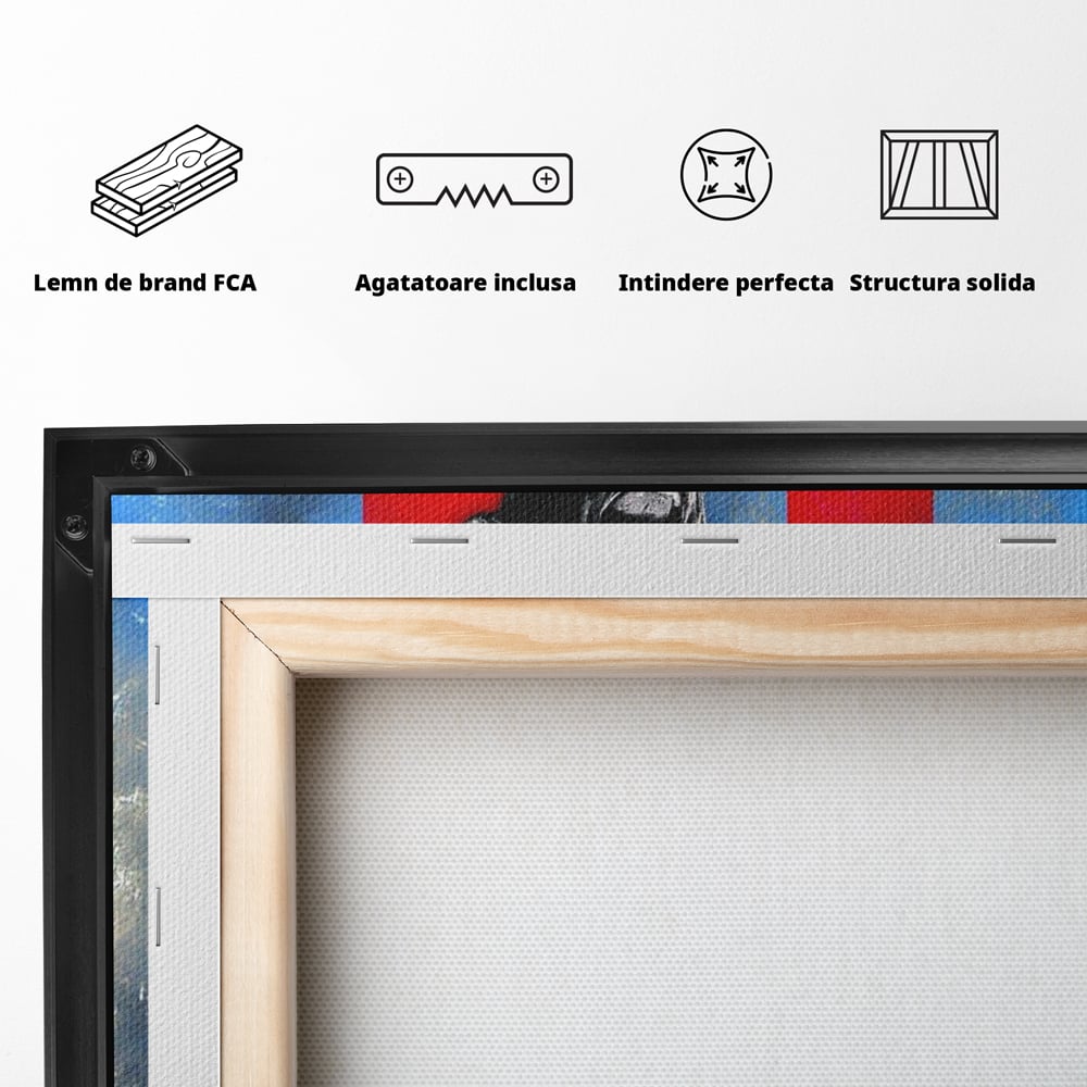 Leinwand Wandkunst Leinwand Wandkunst Premium LuxCanva® C1033, Neymar Jr , Farben, Fußballer, Barcelona, Kinderzimmer, Spielzimmer, Bar, entspannend, Bar, leuchtende Farben