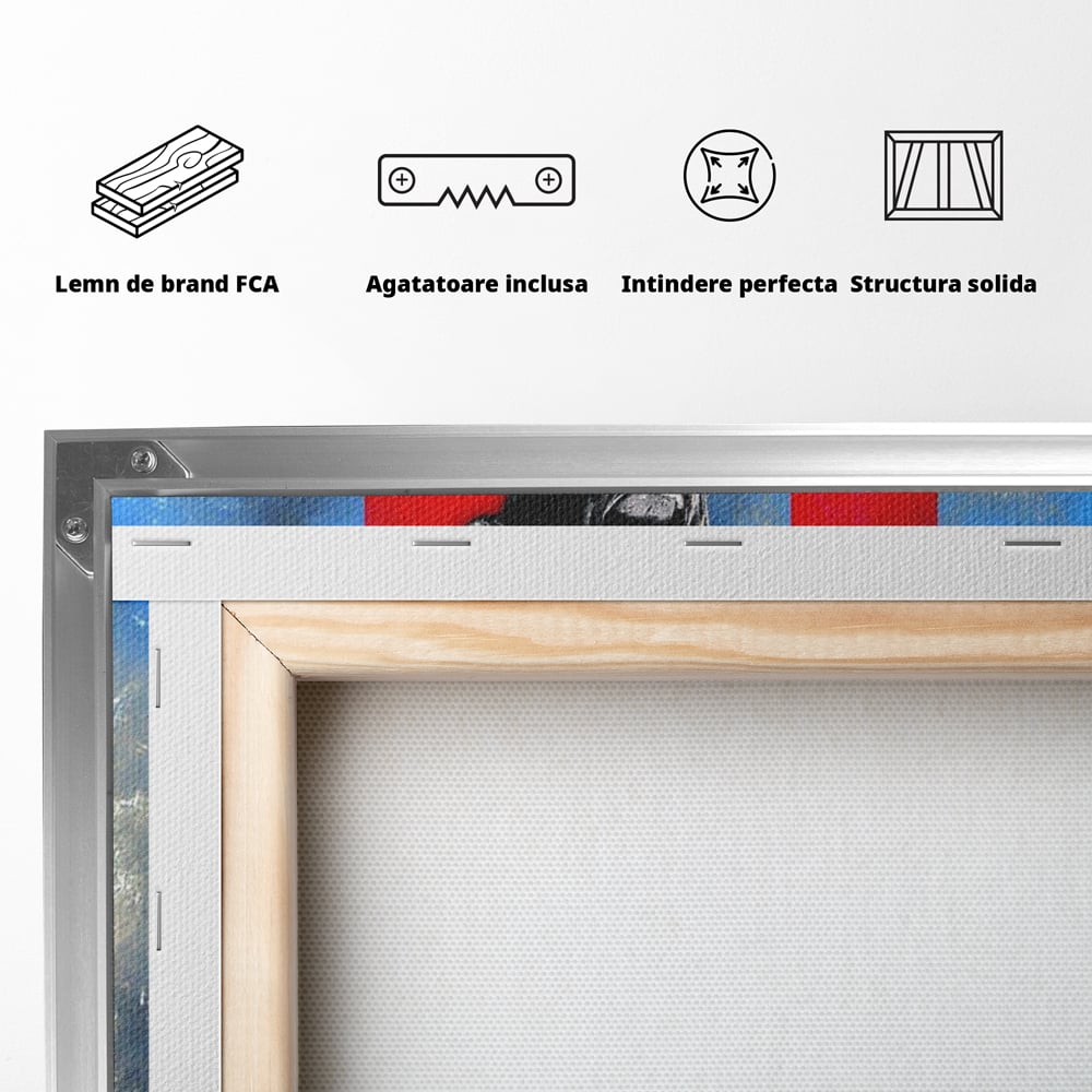 Leinwand Wandkunst Leinwand Wandkunst Premium LuxCanva® C1033, Neymar Jr , Farben, Fußballer, Barcelona, Kinderzimmer, Spielzimmer, Bar, entspannend, Bar, leuchtende Farben