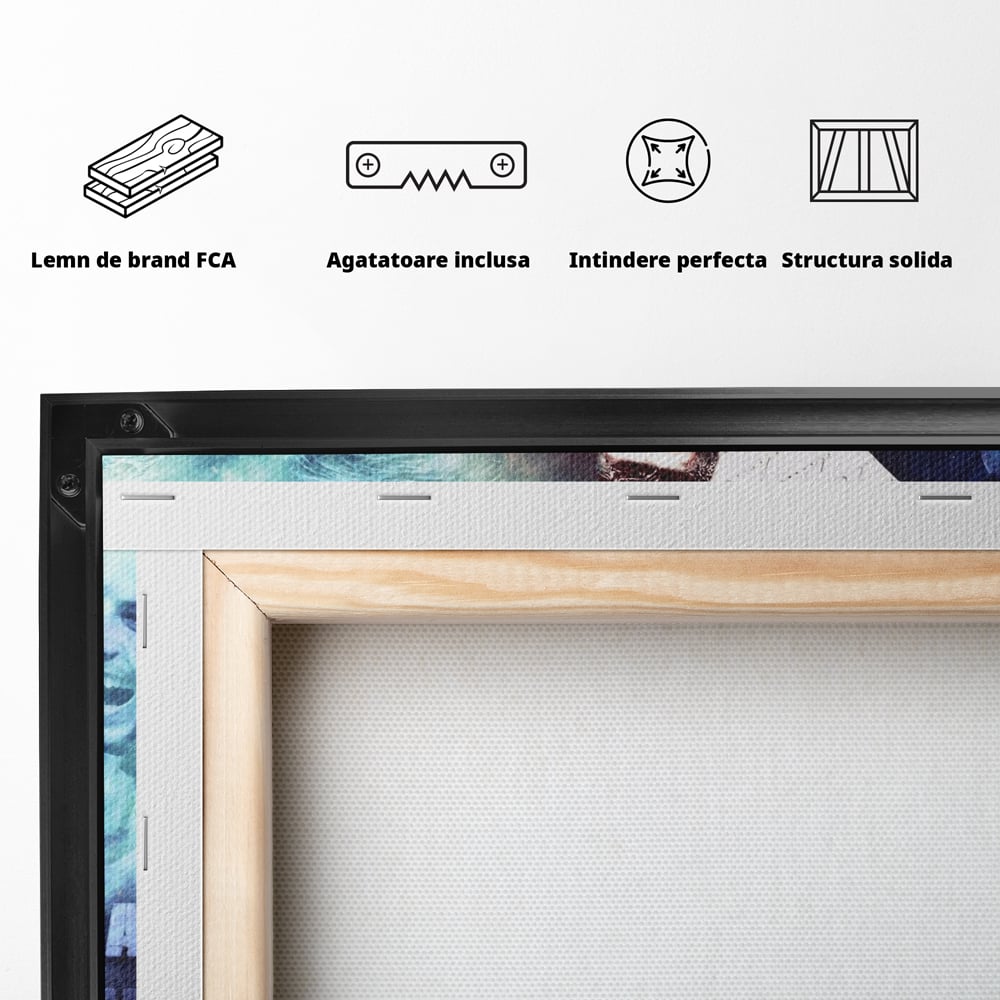 Tablou Canvas Premium LuxCanva® C1034, Cristiano Ronaldo ,  Culori, Fotbalist, Real Madrid, CR 7, Camera Copilului, Game Room, Bar, Relaxare, Culori Vibrante