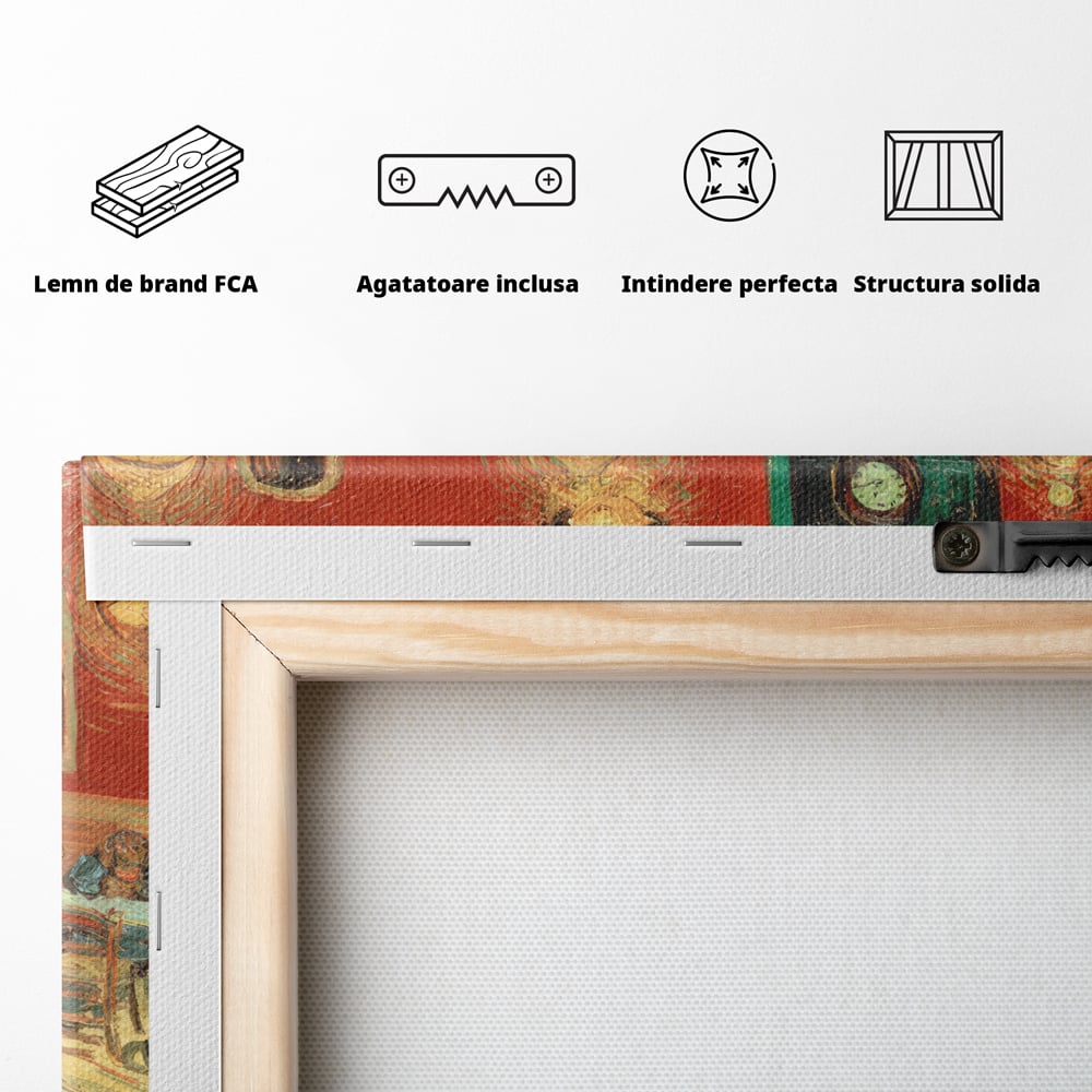 Tablou Canvas Premium LuxCanva® C1036, Pool Game , Culori, Biliard, Bar, Game Room, Bar, Relaxare, Culori Vibrante