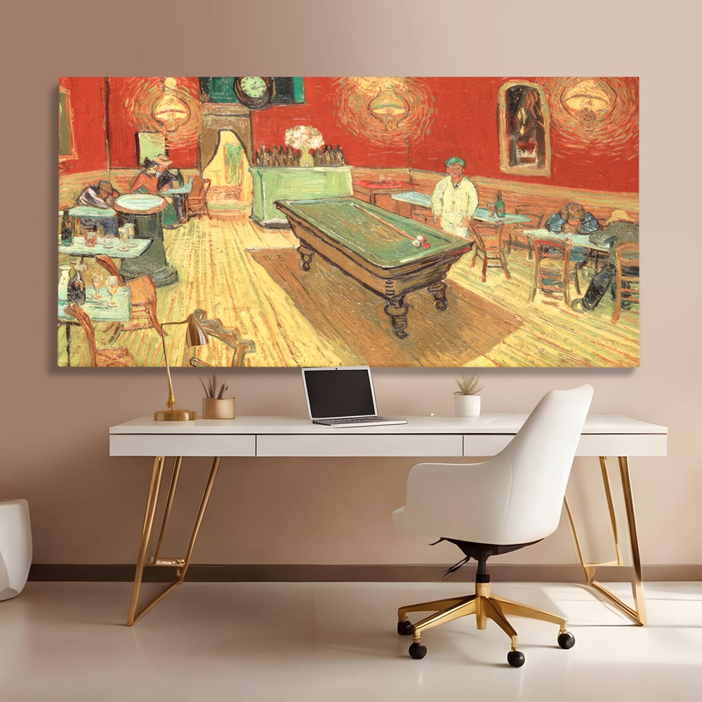 Tablou Canvas Premium LuxCanva® C1036, Pool Game , Culori, Biliard, Bar, Game Room, Bar, Relaxare, Culori Vibrante