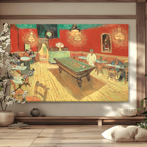 Tablou Canvas Premium LuxCanva® C1036, Pool Game , Culori, Biliard, Bar, Game Room, Bar, Relaxare, Culori Vibrante