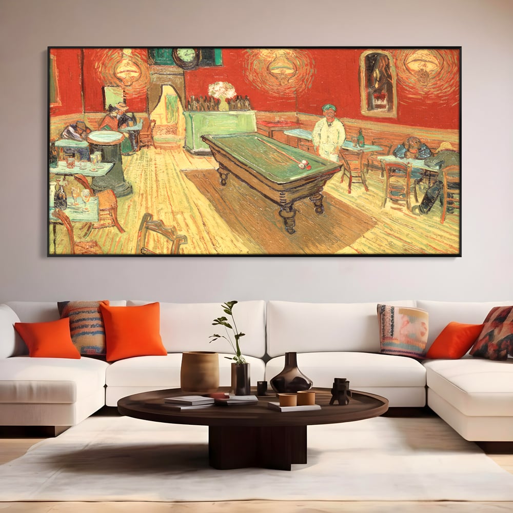 Tablou Canvas Premium LuxCanva® C1036, Pool Game , Culori, Biliard, Bar, Game Room, Bar, Relaxare, Culori Vibrante