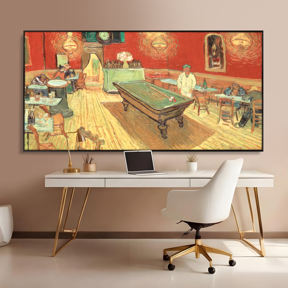 Tablou Canvas Premium LuxCanva® C1036, Pool Game , Culori, Biliard, Bar, Game Room, Bar, Relaxare, Culori Vibrante