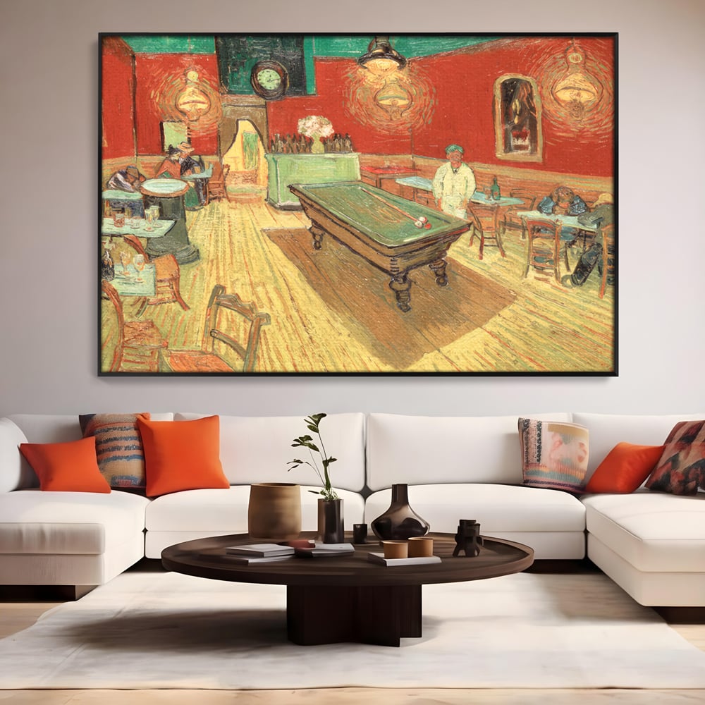 Tablou Canvas Premium LuxCanva® C1036, Pool Game , Culori, Biliard, Bar, Game Room, Bar, Relaxare, Culori Vibrante