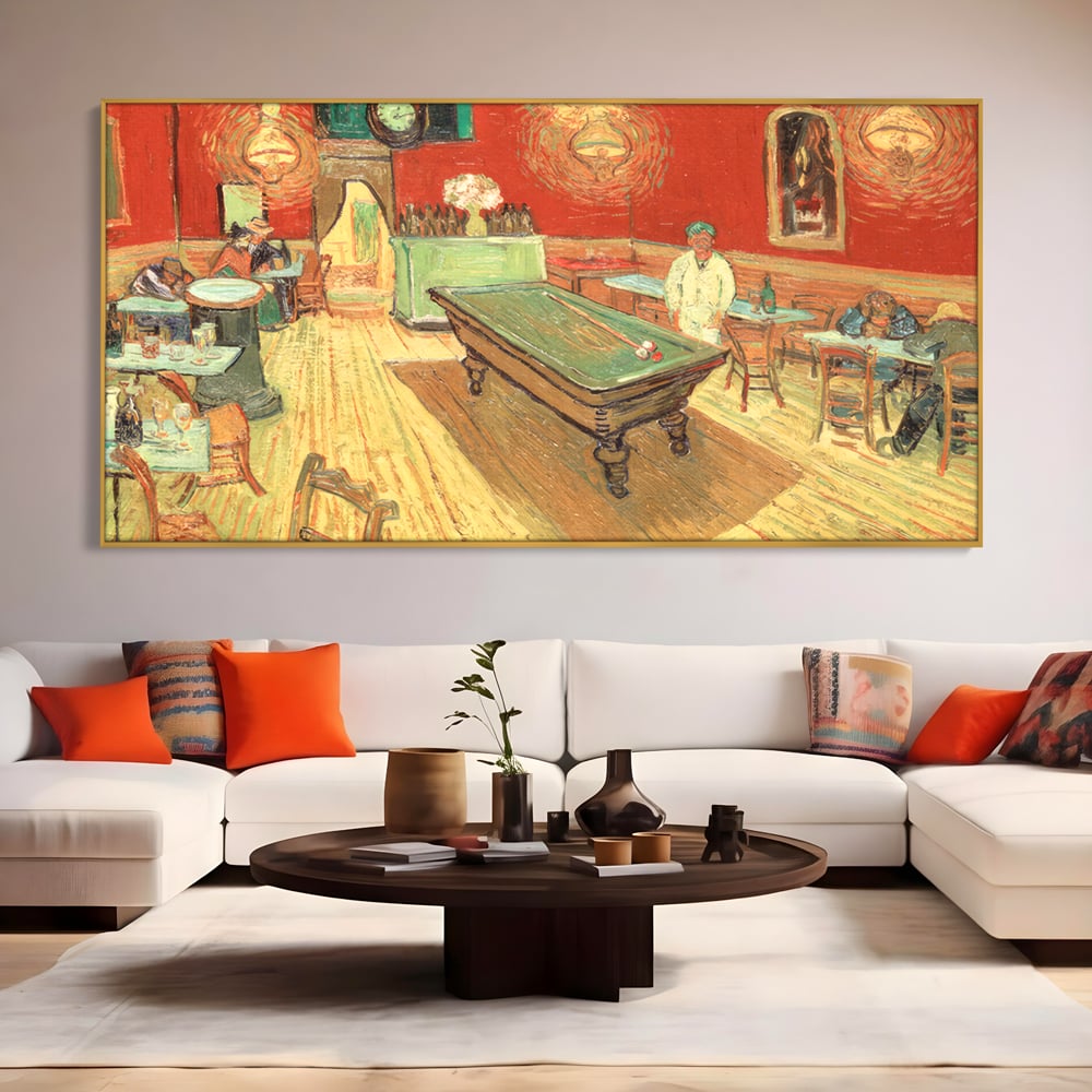 Tablou Canvas Premium LuxCanva® C1036, Pool Game , Culori, Biliard, Bar, Game Room, Bar, Relaxare, Culori Vibrante