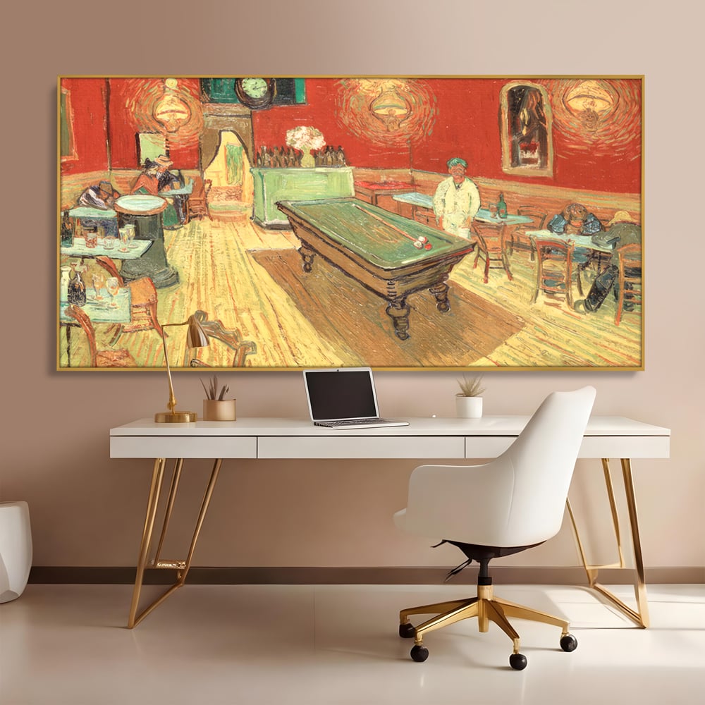 Tablou Canvas Premium LuxCanva® C1036, Pool Game , Culori, Biliard, Bar, Game Room, Bar, Relaxare, Culori Vibrante