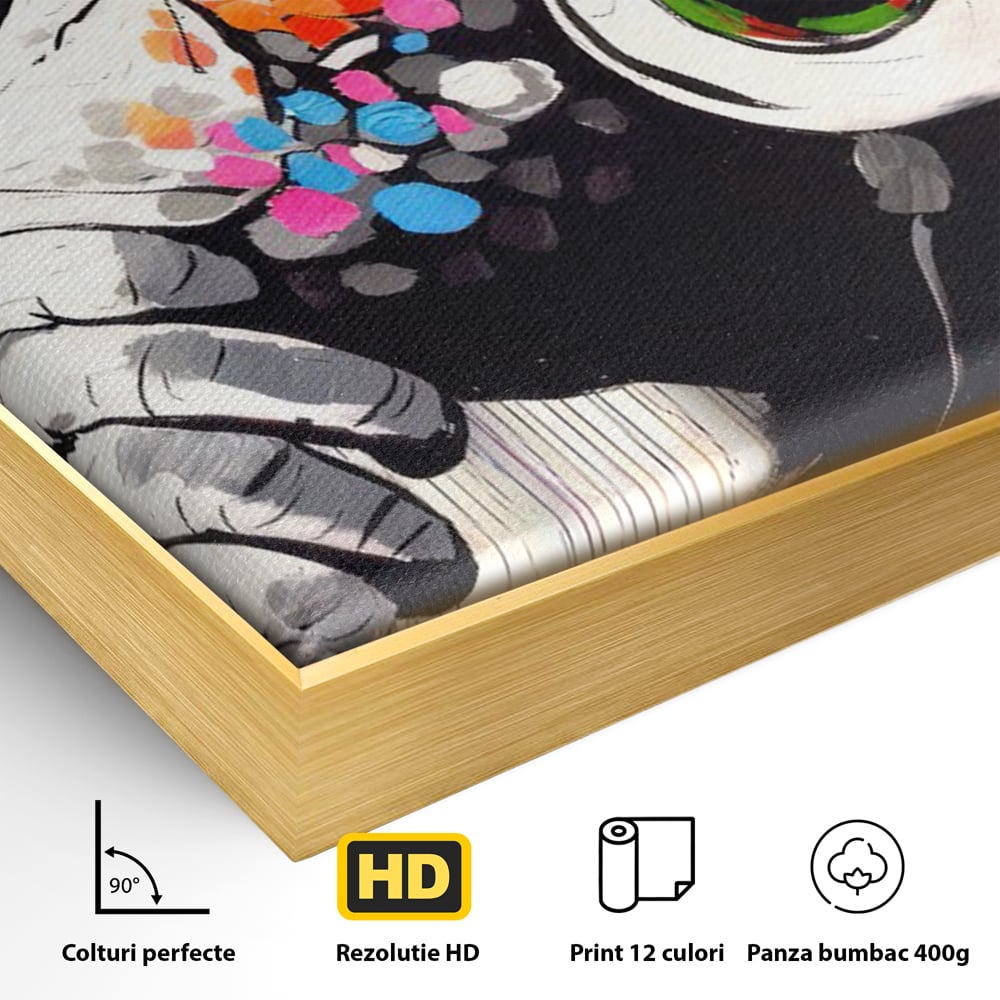 Tablou Canvas Premium LuxCanva® C1037, Relaxare Cu Muzica , Culori, Bar, Game Room, Bar, Relaxare, Culori Vibrante