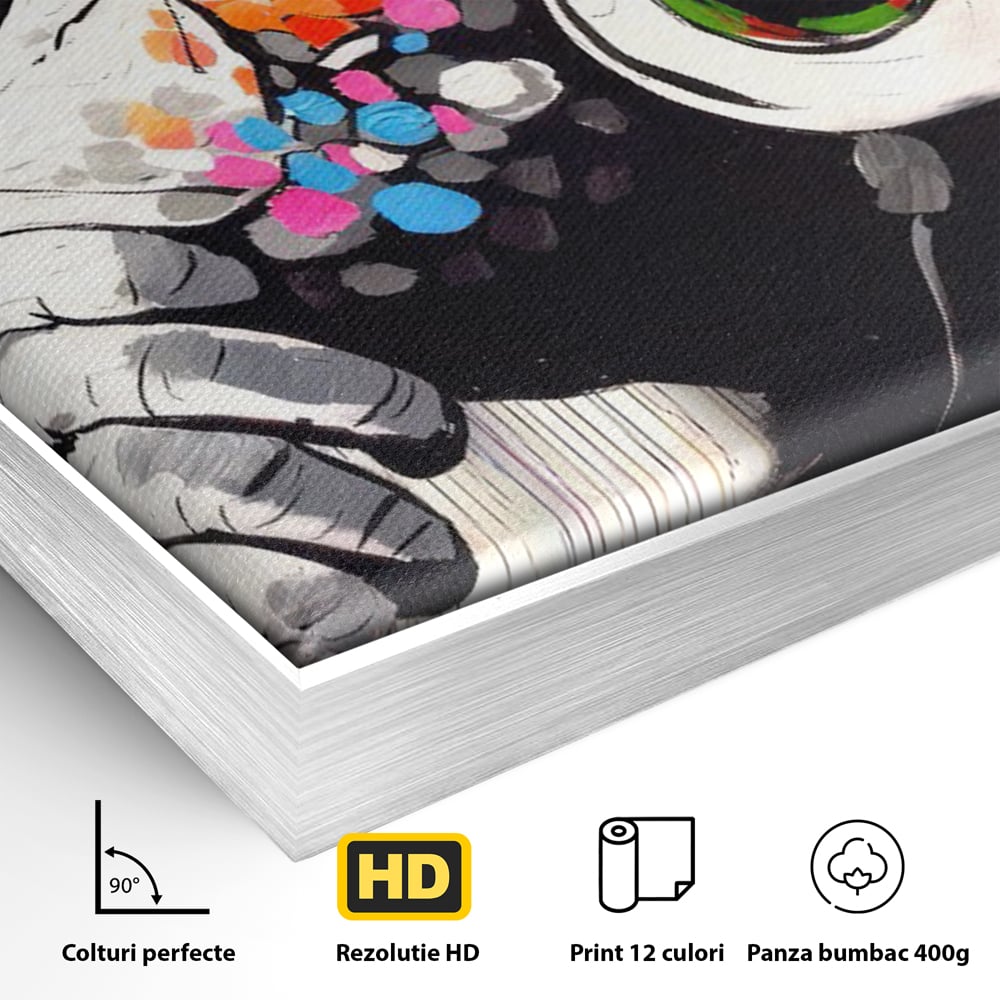 Tablou Canvas Premium LuxCanva® C1037, Relaxare Cu Muzica , Culori, Bar, Game Room, Bar, Relaxare, Culori Vibrante